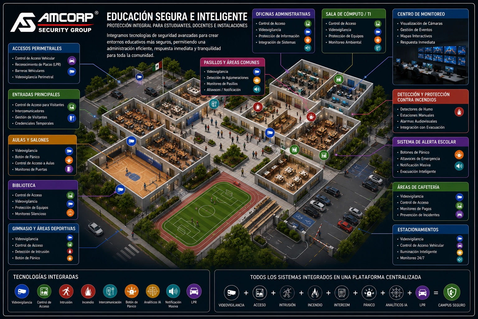 Educación Segura e Inteligente — Amcorp Security Group